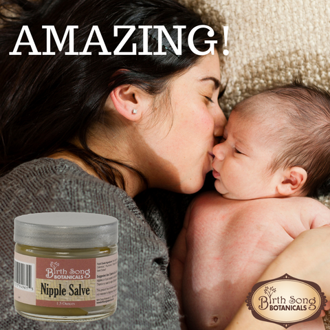 Herbal nipple cream for breastfeeding moms