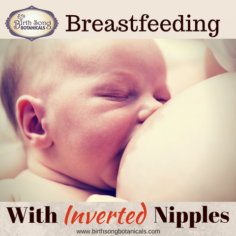 Breastfeeding with flat or inverted nipples