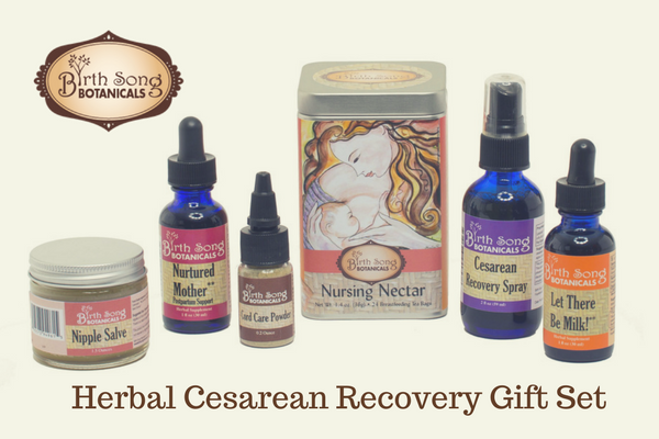 herbal cesarean recovery gift set
