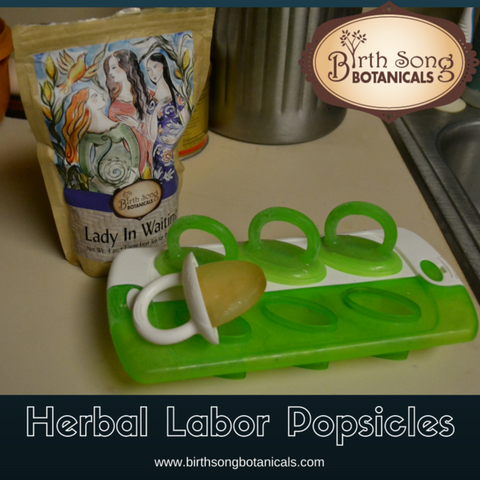 pregnancy tea popsicles for labor