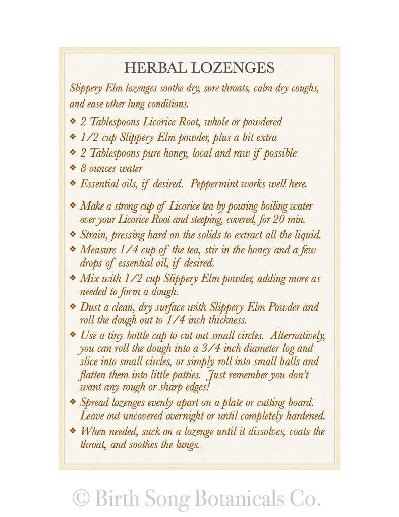 Herbal Lozenges