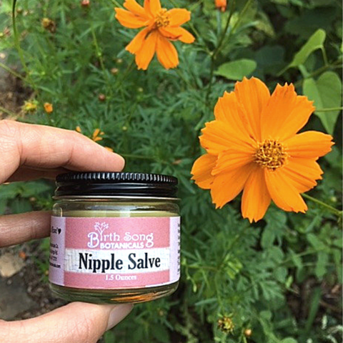 Herbal nipple cream and breastfeeding salve