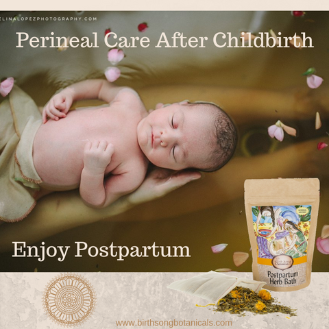 postpartum herb bath at a home birth