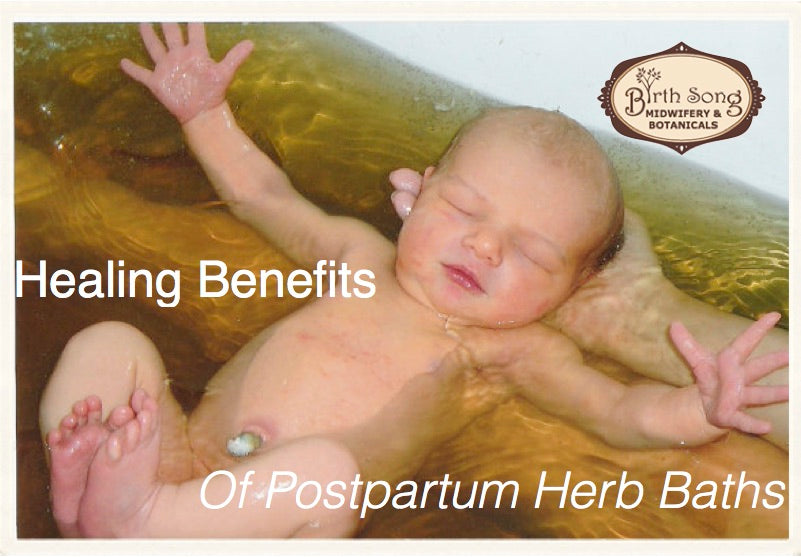 Postpartum Herb bath for baby blues and depression
