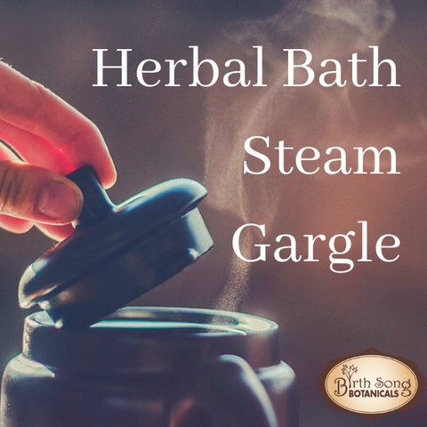 herbal bath steam and gargle for lung congestion