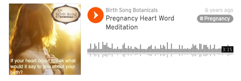 pregnancy heart word meditation to help you write your birth plan