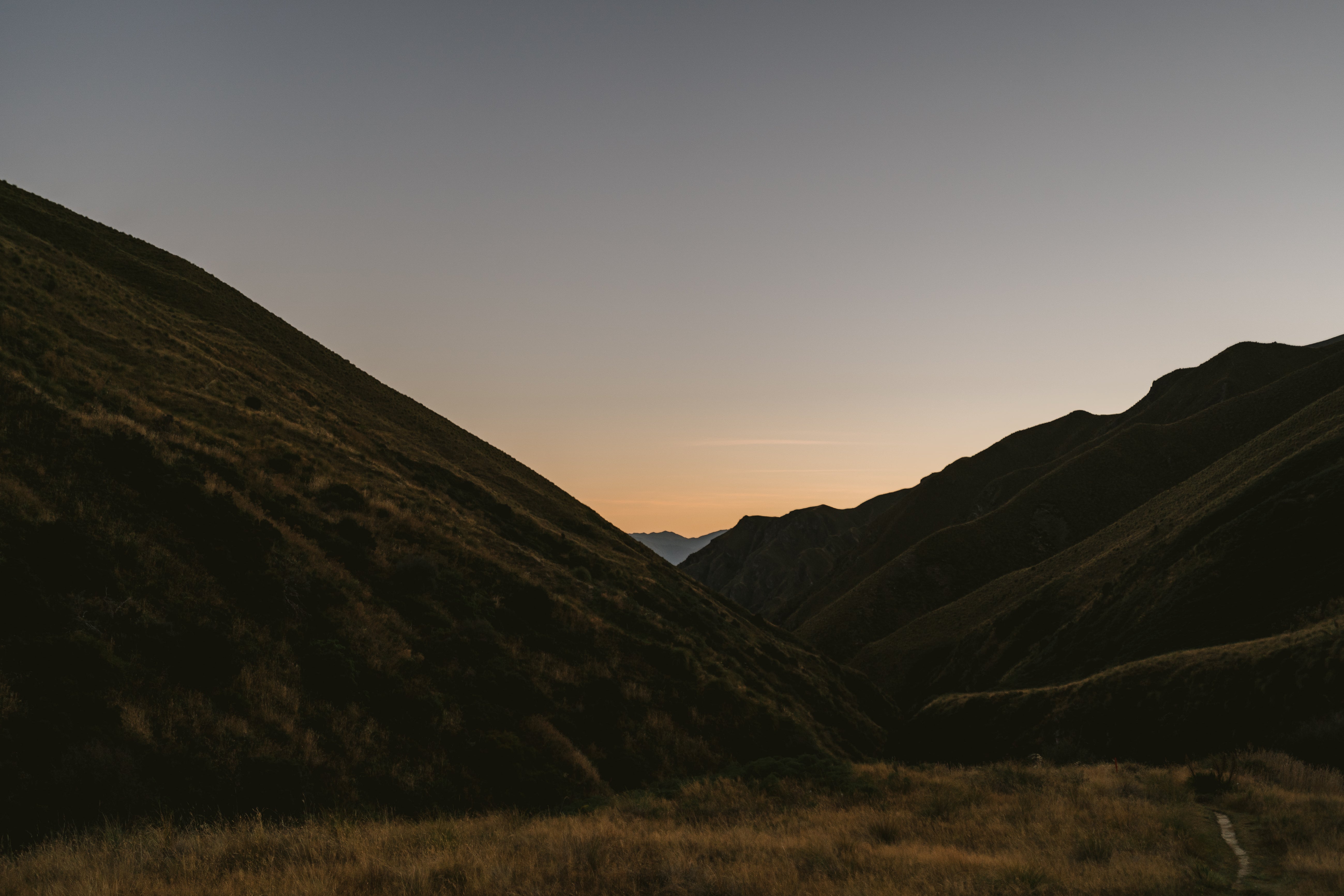 Sunset view from Fern Burn Hut