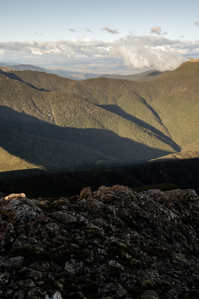 Old Man Hut from the top of Little Rintoul