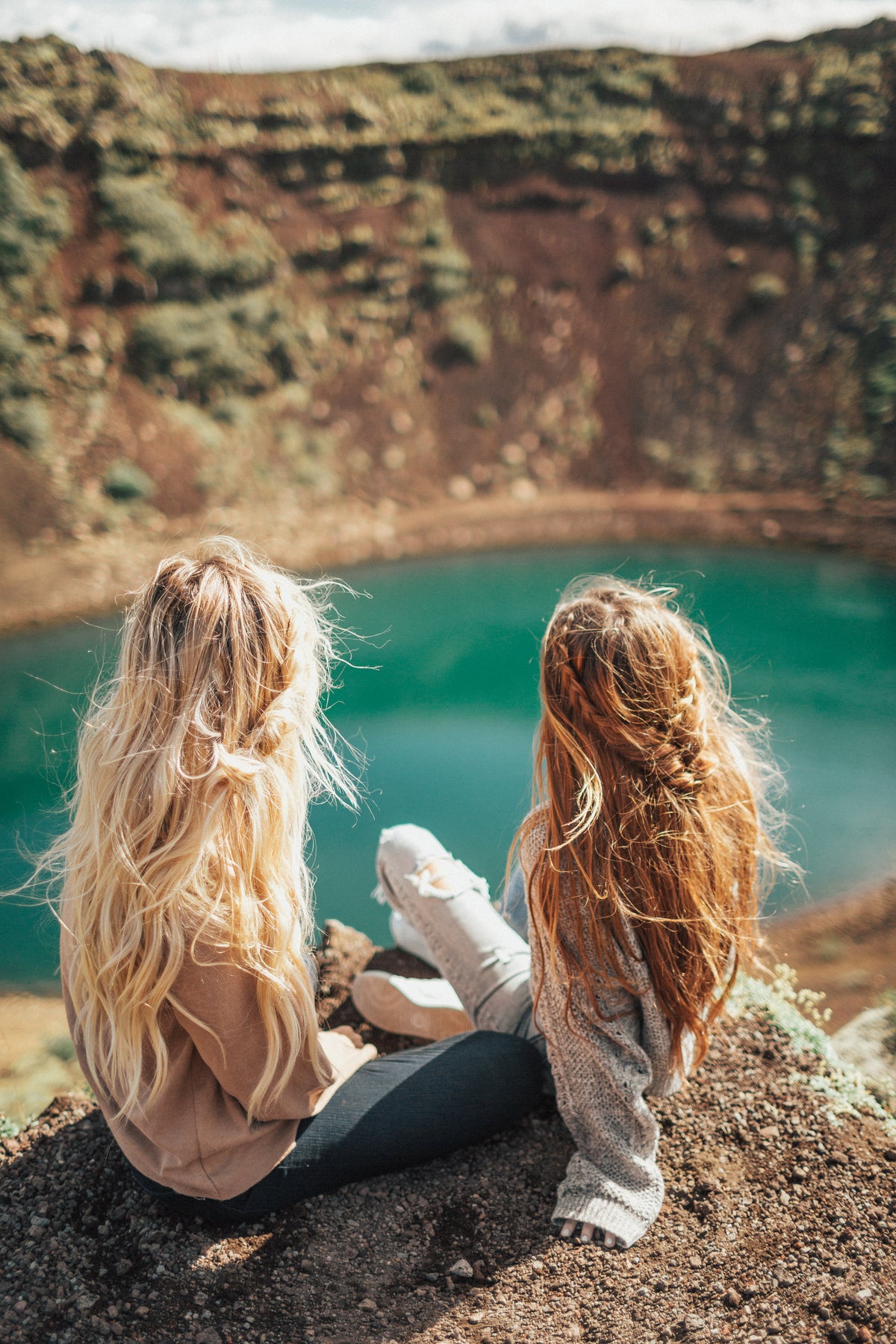 Barefoot Blonde Hair In Iceland