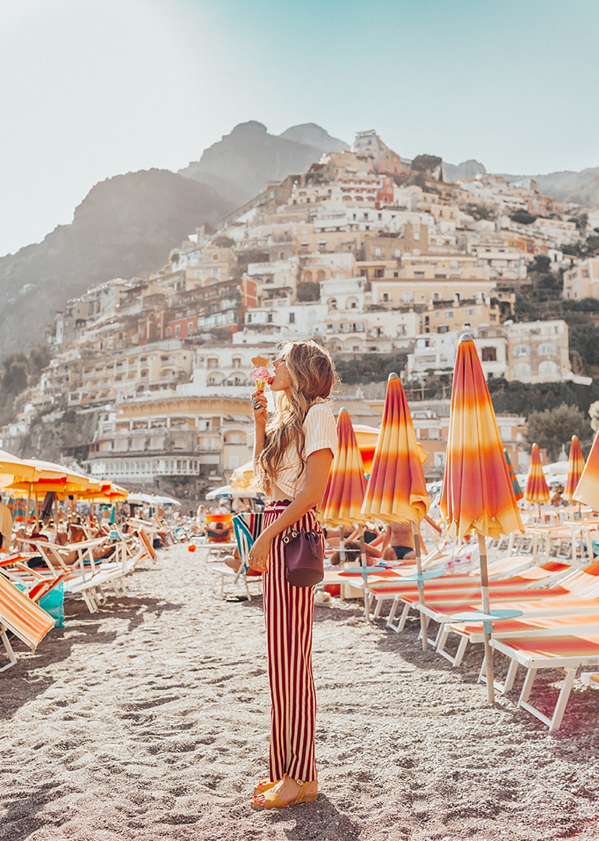 Barefoot Blonde Hair in Italy