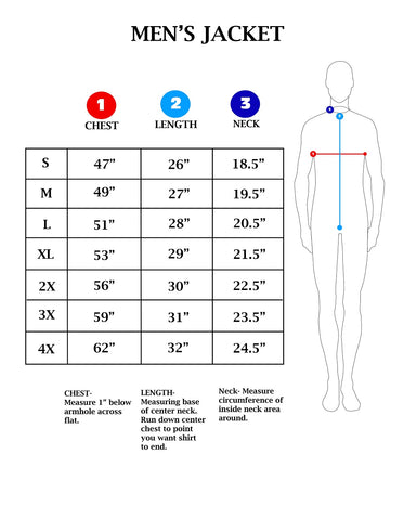 Men's Size Charts – Grease, Gas And Glory