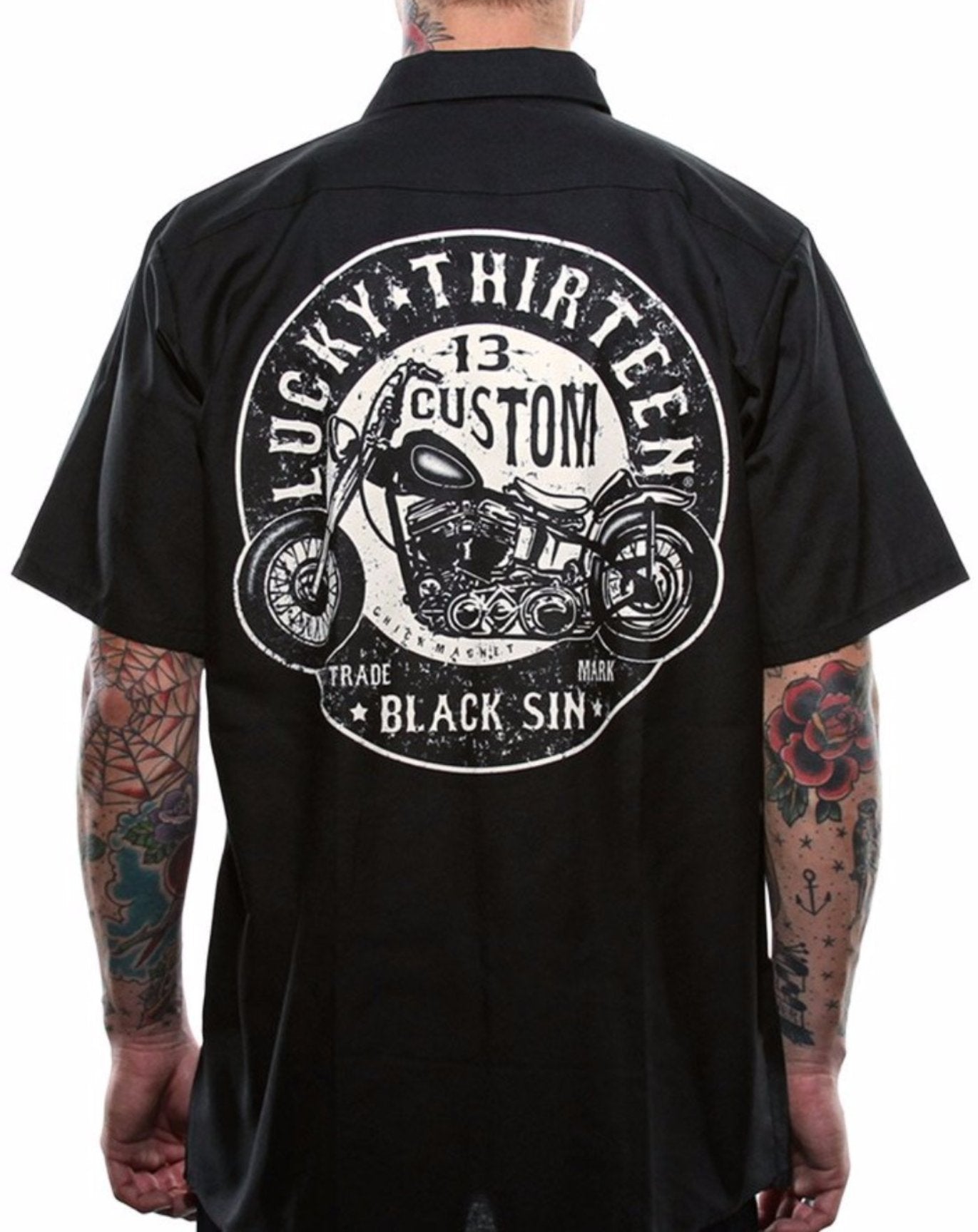The BLACK SIN Work Shirt – Grease, Gas And Glory