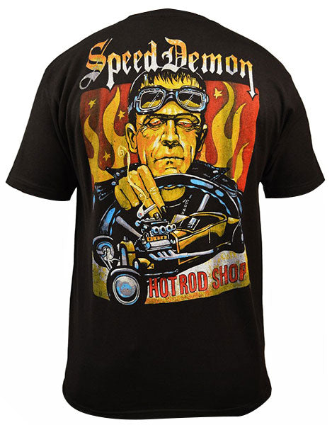 SPEED DEMON Tee by Lowbrow Art Company Black – Grease, Gas And Glory
