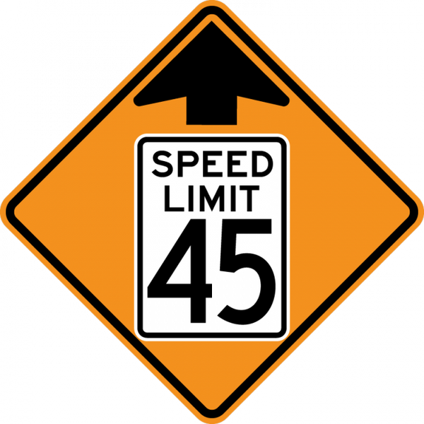 CW3-5-Reduced Speed Limit Ahead – Municipal Supply & Sign Co.