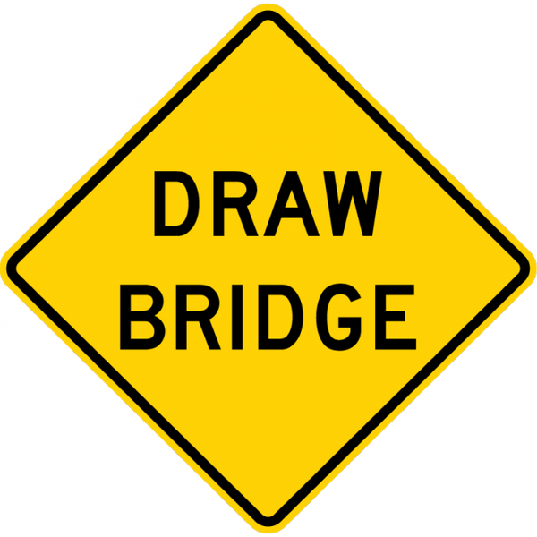 W36Draw Bridge Sign Municipal Supply & Sign Co.