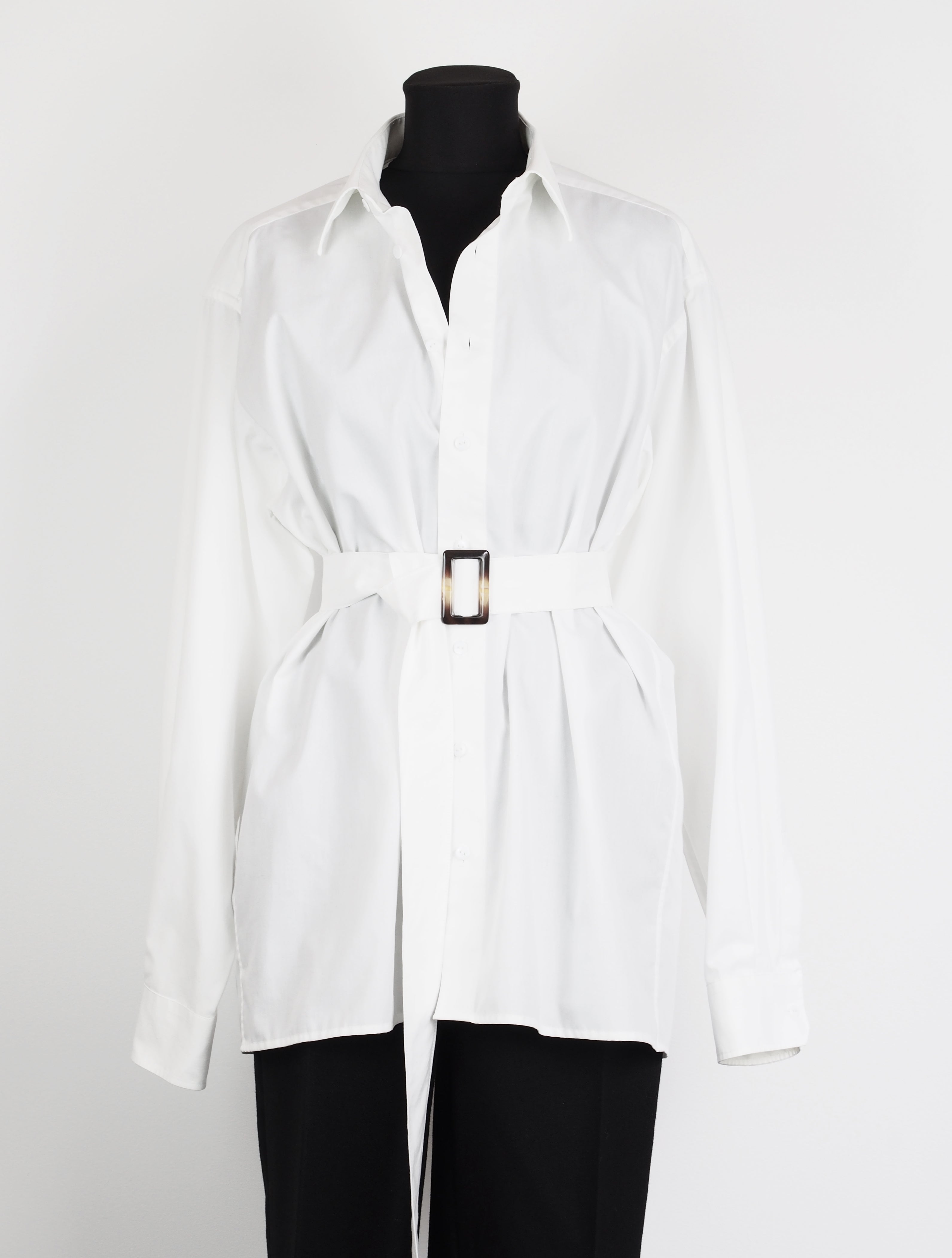 BELTED WHITE SHIRT – CHRISTINA FISCHER