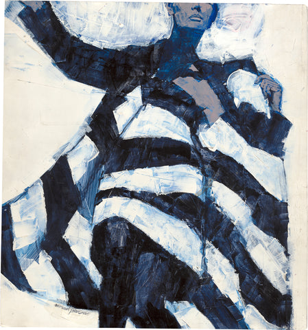 Michael Johnson, White and Black Dress, c. 1965