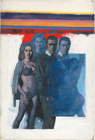 Michael Johnson, Five Figures with Rainbow, c.1966