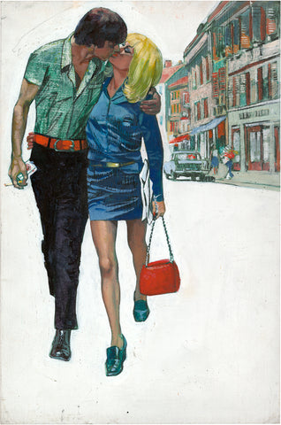 Gianluigi Coppola, Kissing couple, Walking, c.1960s