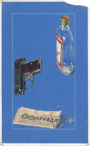 Ian Robertson, Vodka, Gun, Newspaper and Glasses, c.1960s