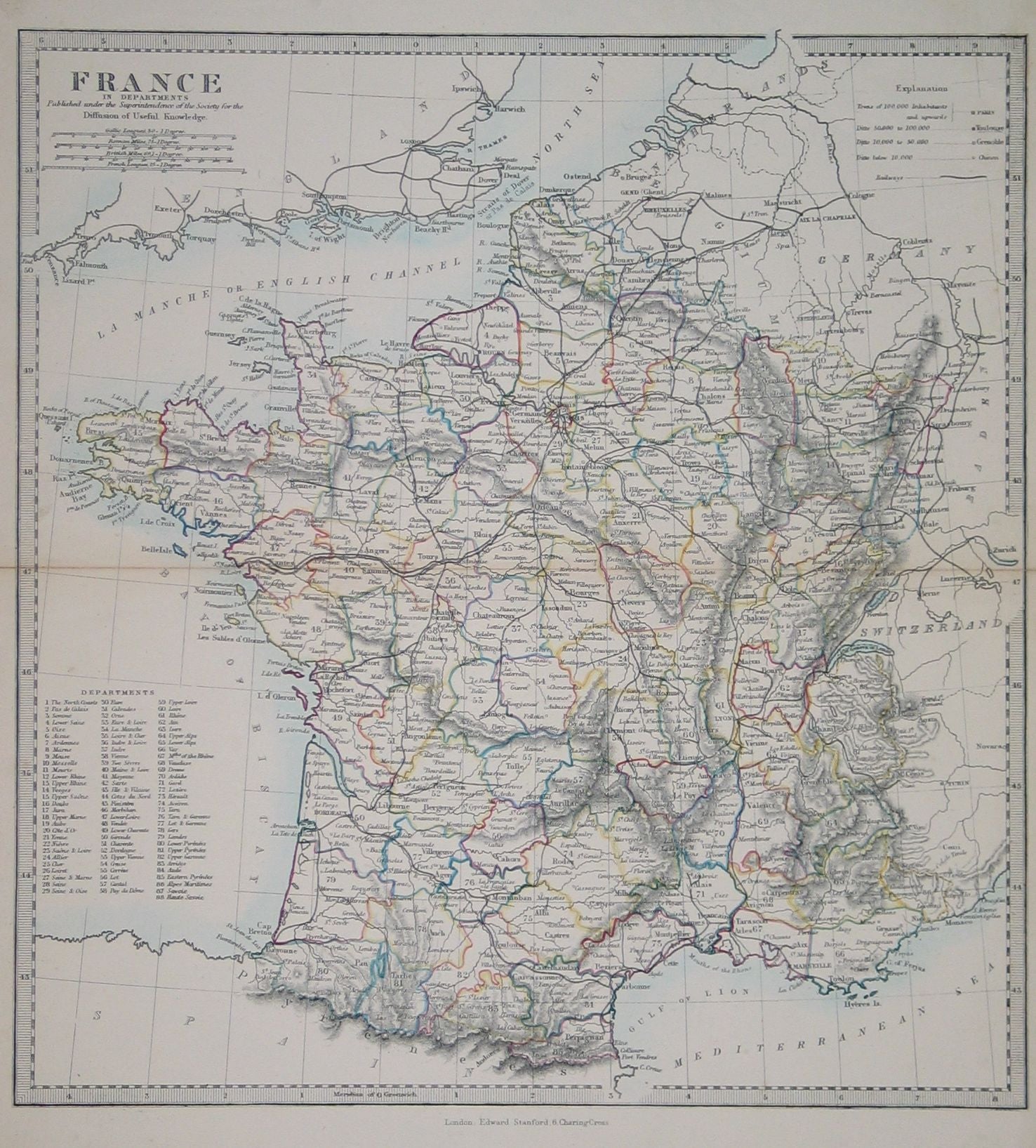 France in Departments – Antique Print Gallery
