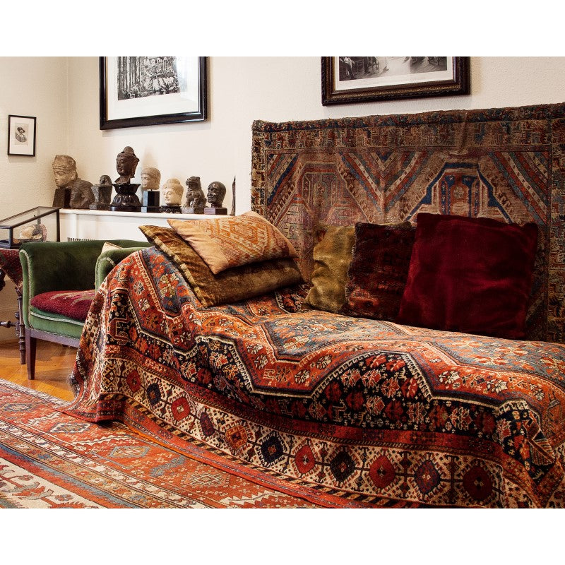 Diagonal view of Freud's Couch (print) – Freud Museum Shop