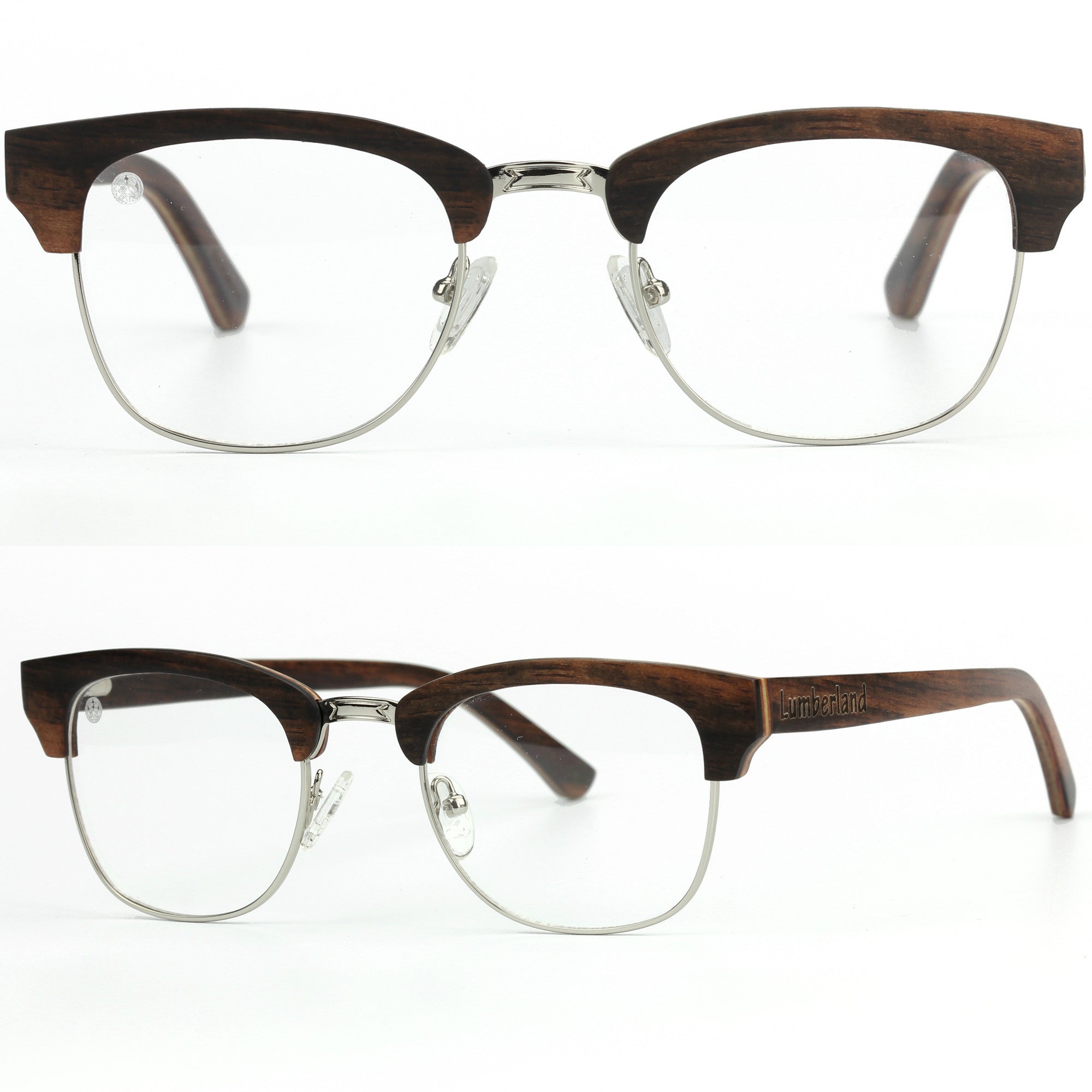 clear lens clubmaster glasses