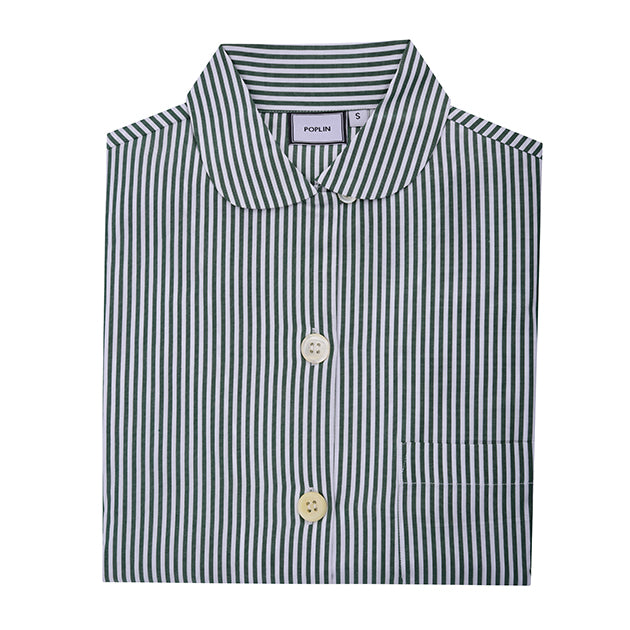 Green Stripe Mitford Pyjamas – Poplin