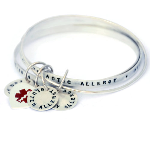 Medical Alert bracelet custom and personalized for him  LLdesigns  Lisa  Lehmann Designs