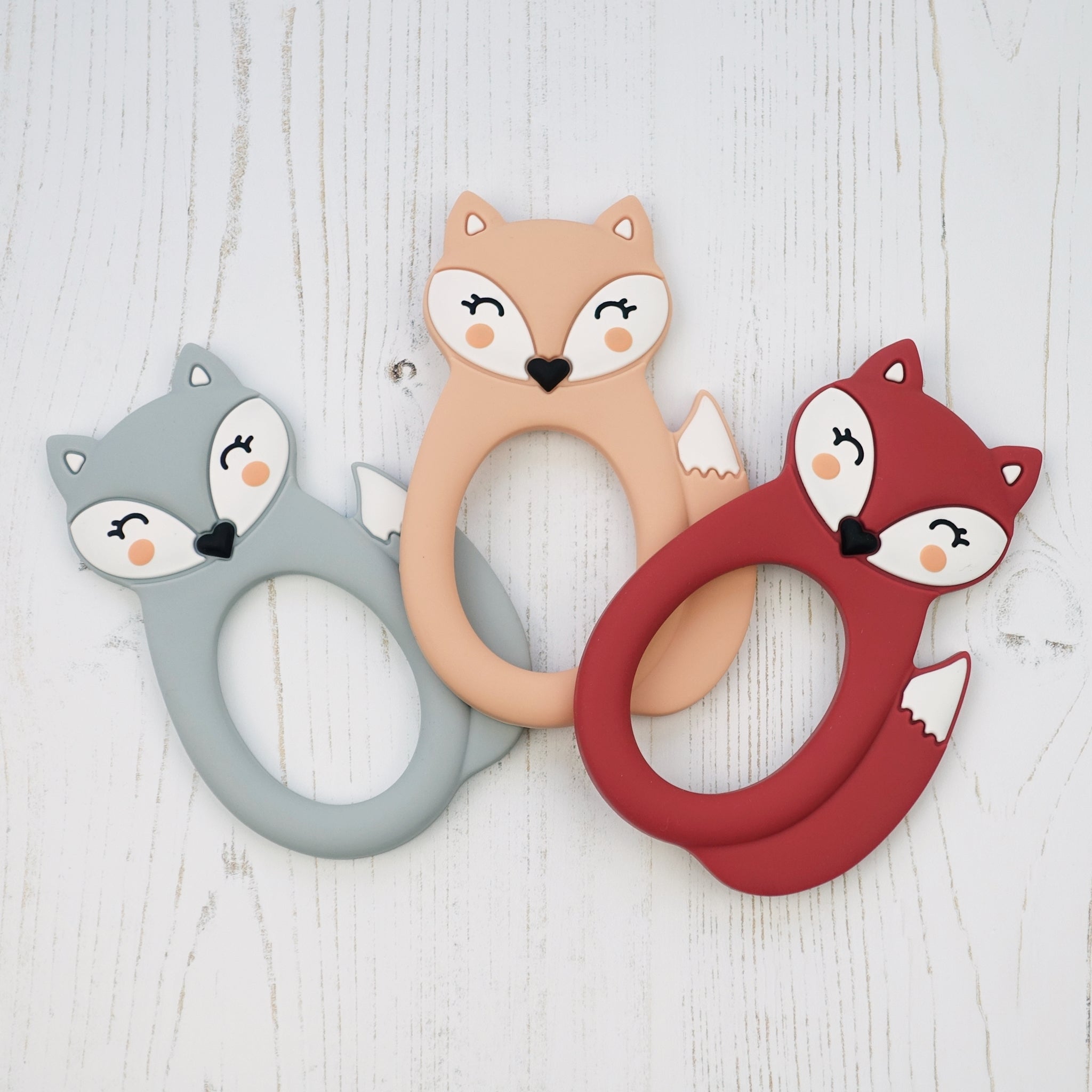 silicone fox teether