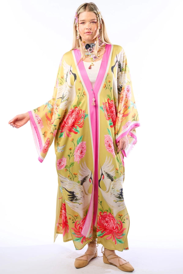 Legend Of The Crane Kimono by Aratta