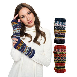 Tribal Striped Handwarmer G563 - Robin Boutique