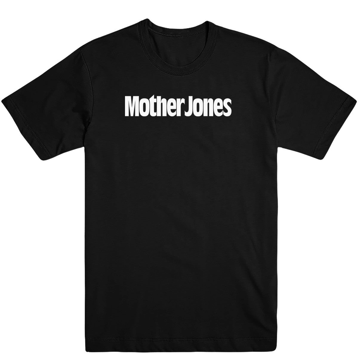 Mother Jones Logo (White) Unisex Tee