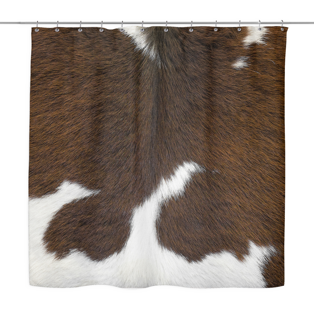 Cowhide Shower Curtain The Ginger Daisy Co