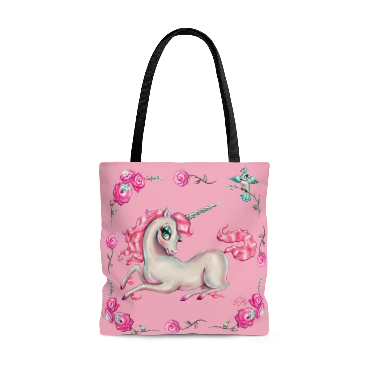 Unicorns and Roses on Pink • Tote Bag – Miss Fluff's Boutique