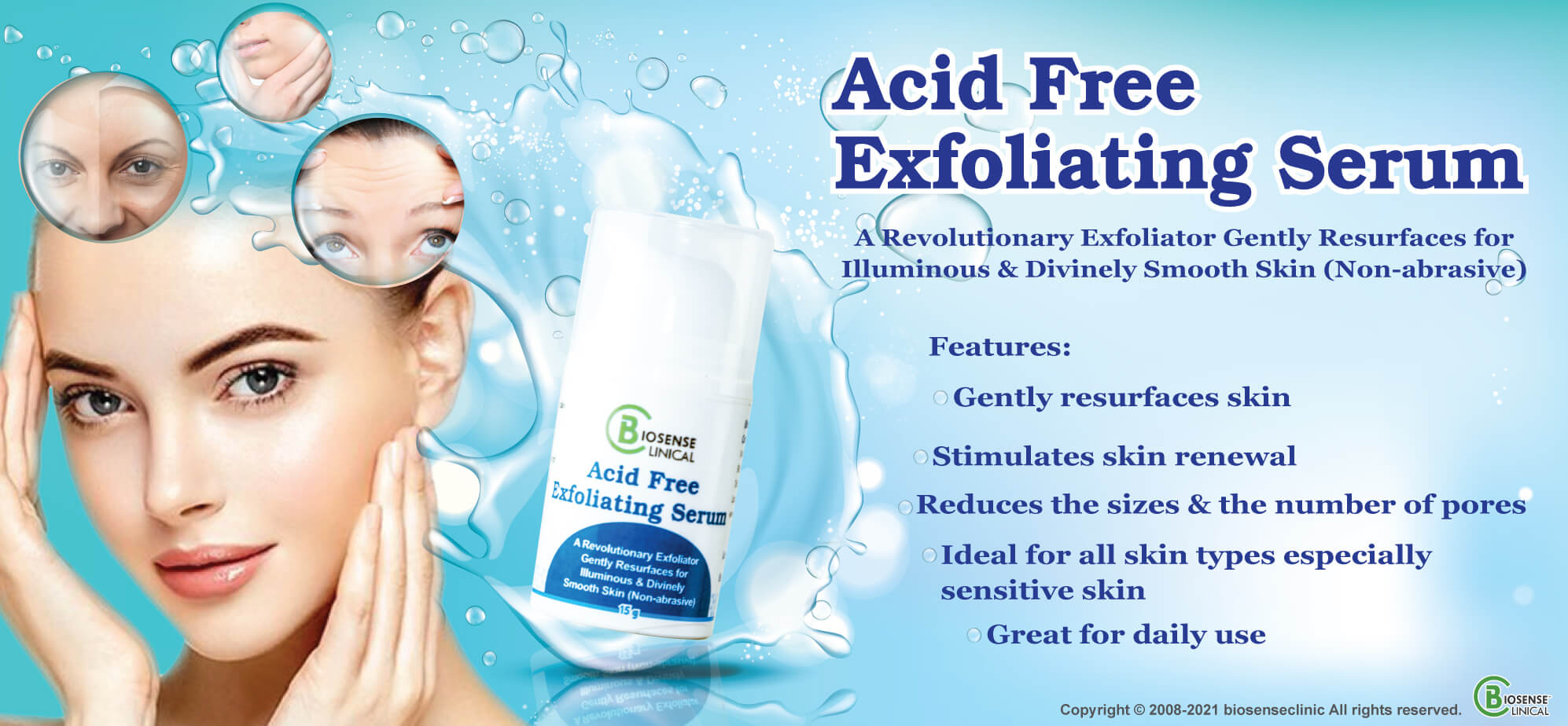 BiosenseClinical Acid Free Exfoliating Serum banner