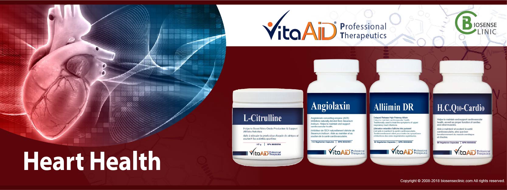 VitaAid category banner Heart health