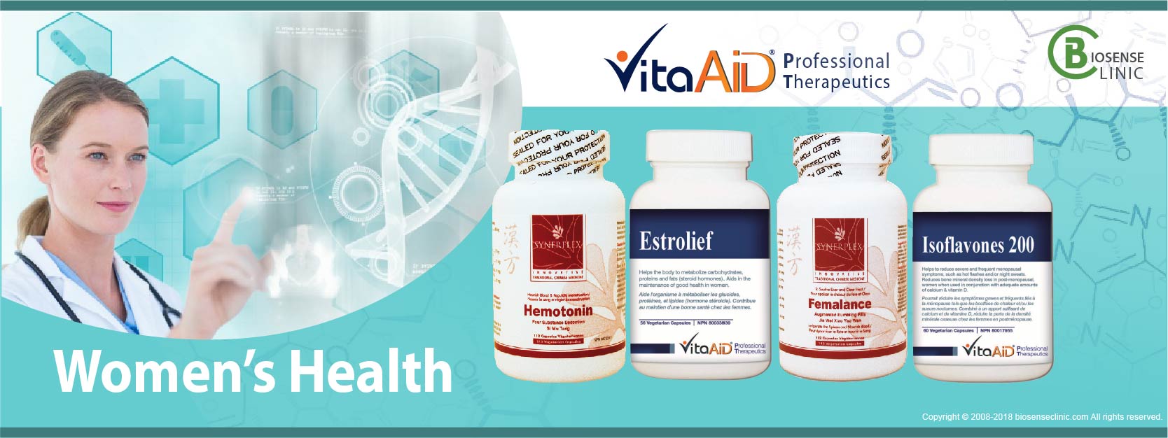 VitaAid category banner Women's Health