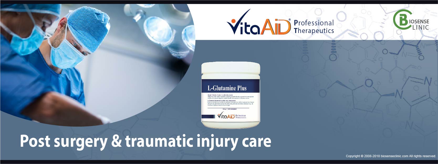 VitaAid category banner Post surgery & traumatic injury care