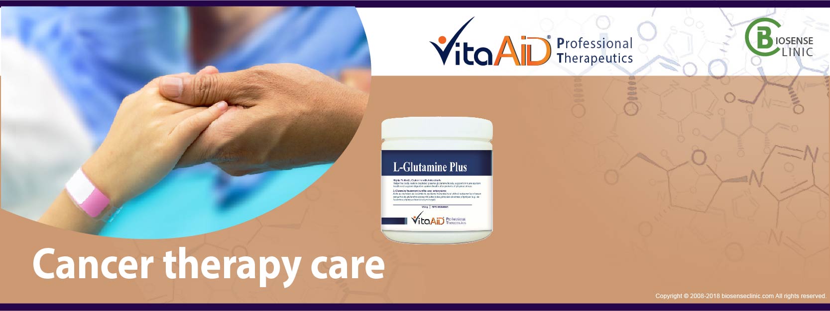 VitaAid category banner Cancer therapy care