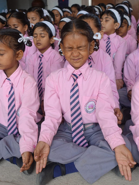 Student Meditating