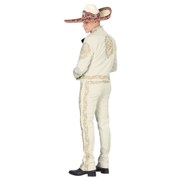 Ivory & Gold Stitched Charro Suit – Mis XV Primaveras