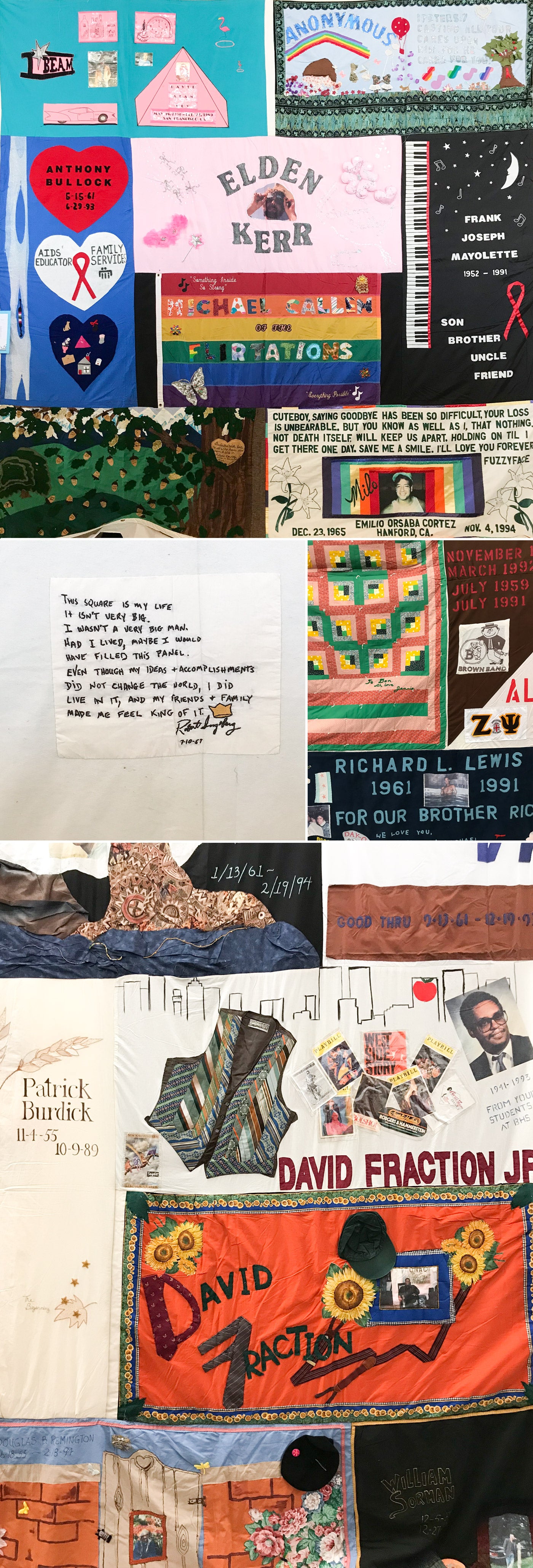 Aids Memorial Quilt - Quiltcon 2018