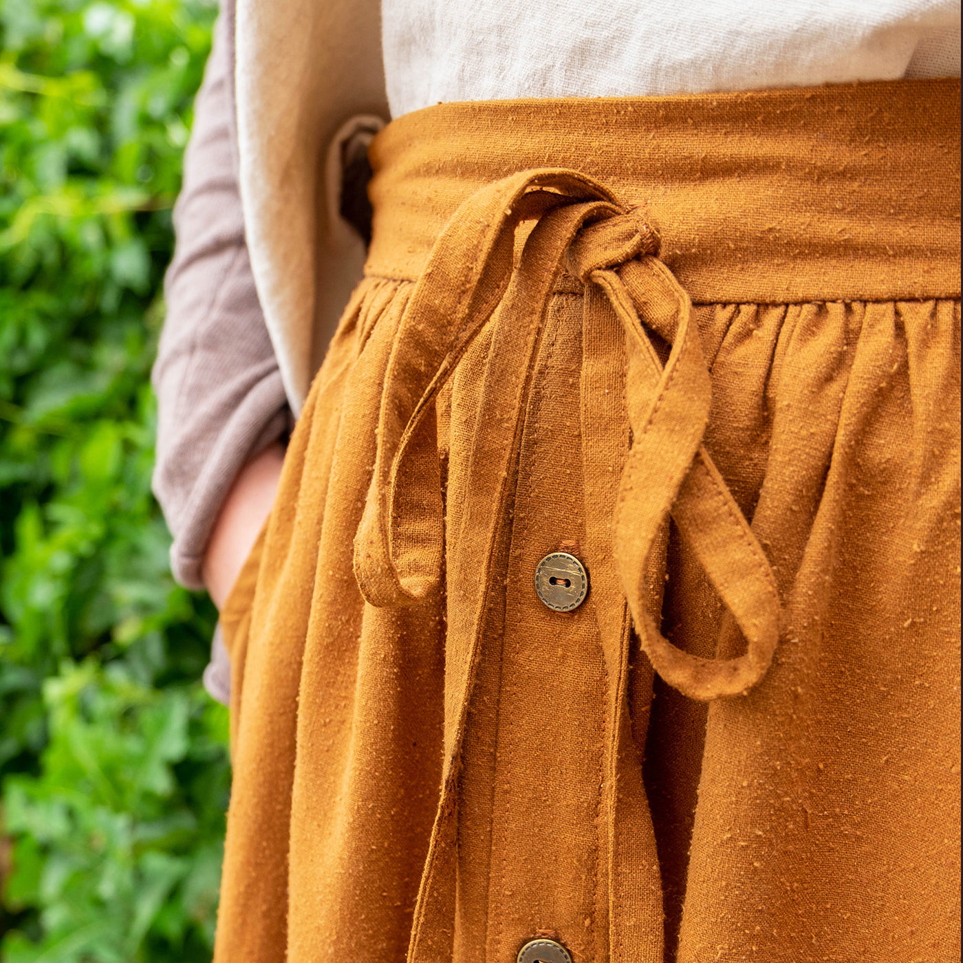 cleo skirt button placket hack