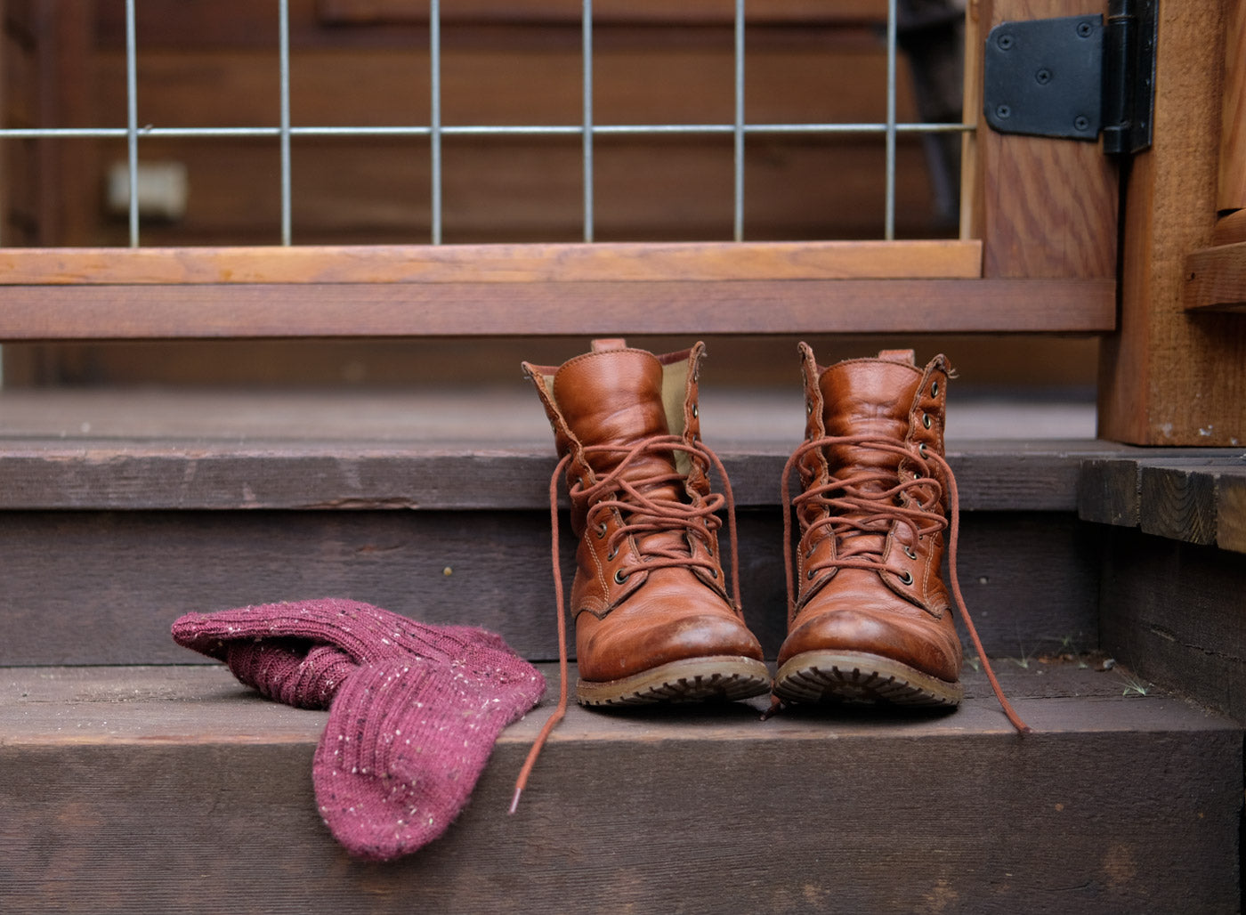 Basecamp Socks by Kaylee Lockhart in Hue Loco Tweed Sock