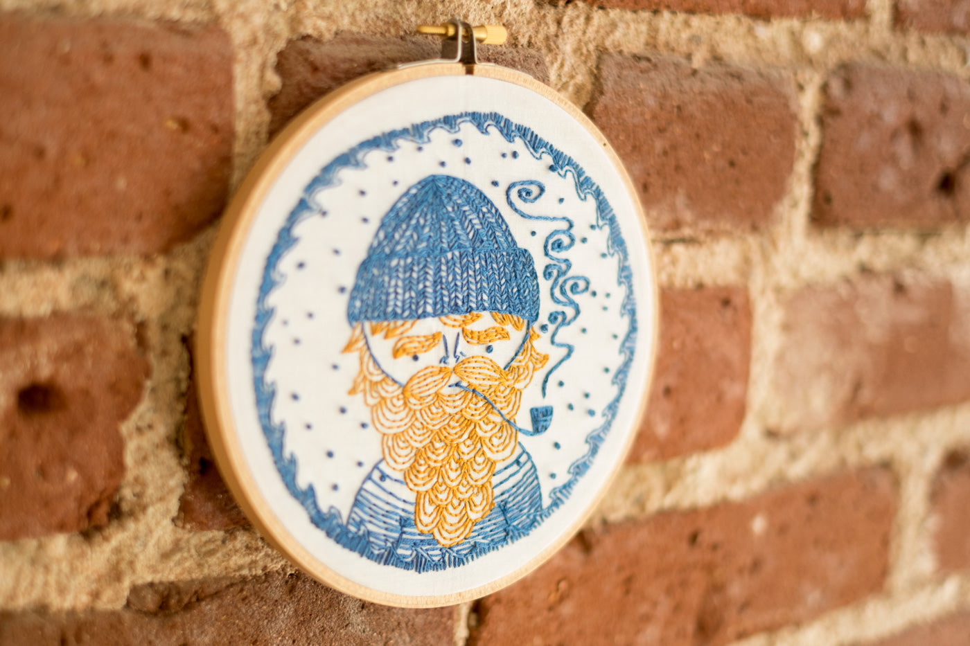 Sea Captain CozyBlue Embroidery Kit