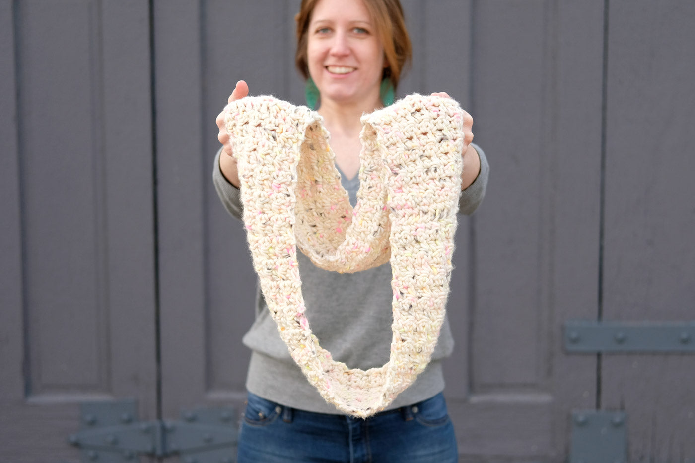 Mama in a Stitch Chunky Crochet Infinity Scarf