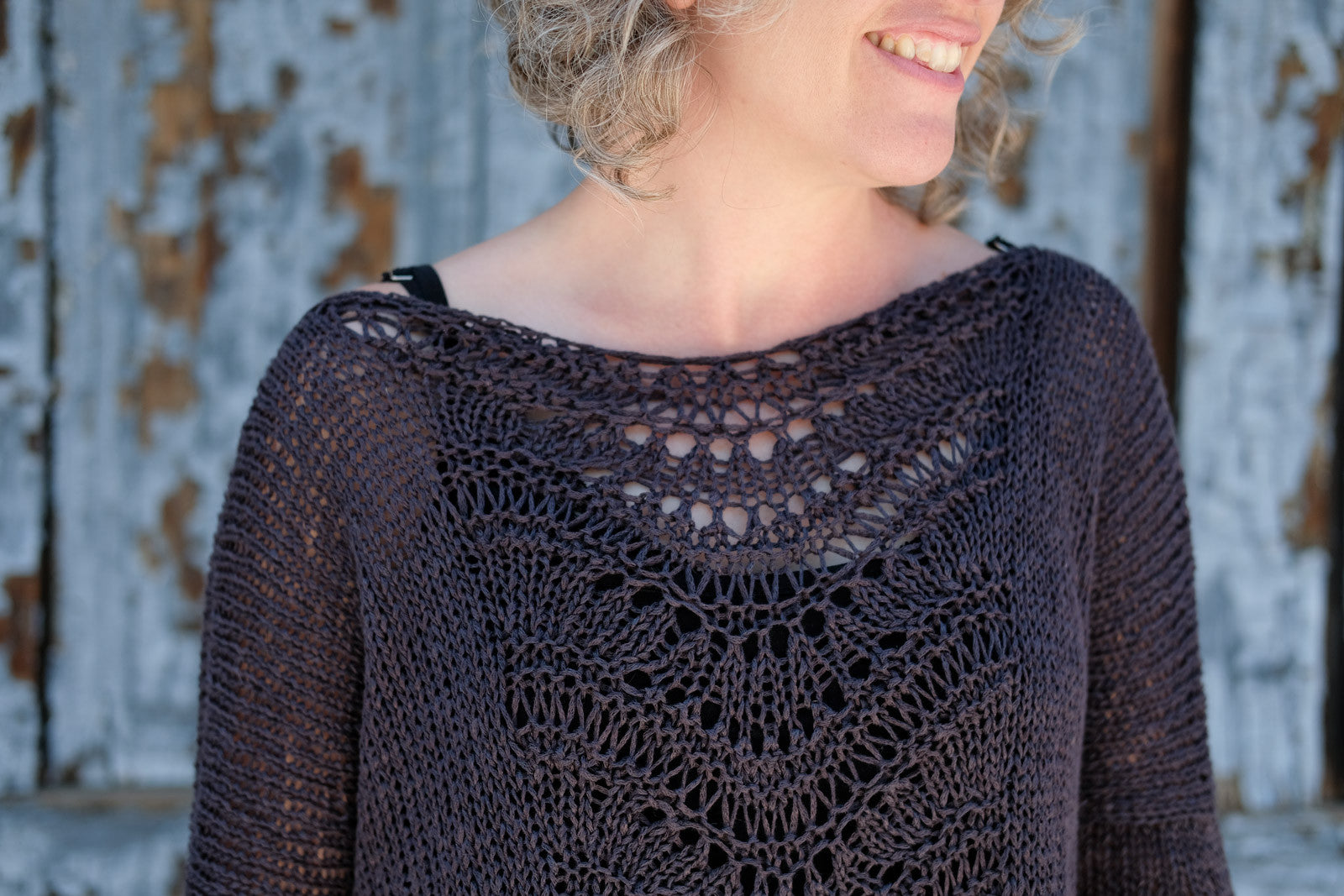 Neckline of the Deschain Sweater