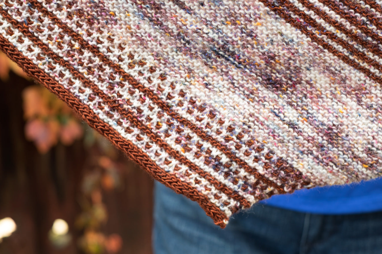 Detail of the Drachenfels Shawl