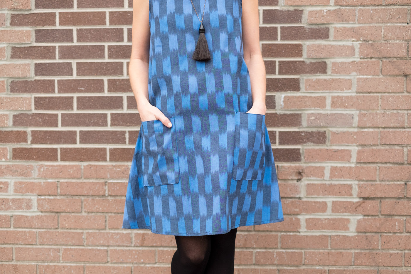 Dress No 1 in Andover woven ikat